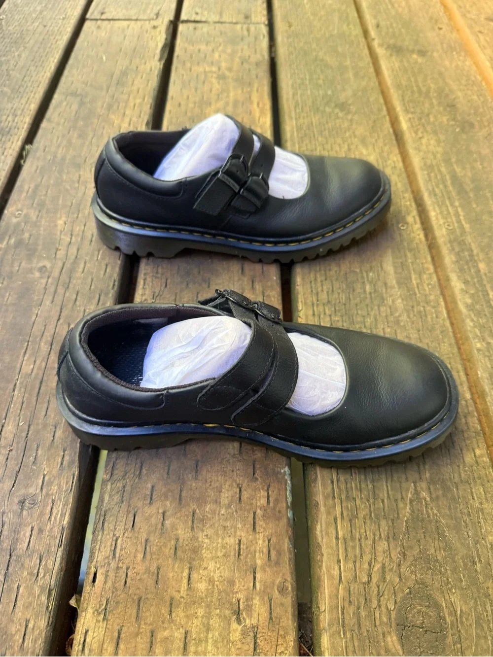 Dr. Martens Adena III 2 Strap Black Mary Jane UK7 US9 vintage discontinued 2010s